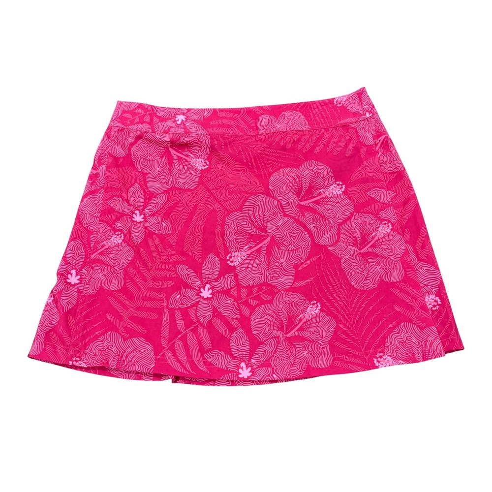 RipSkirt Hawaii Pink Hibiscus Floral Print Wrap Skirt Size Small Quick Dry
